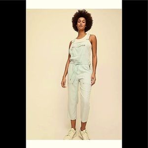 Aritzia Wilfred Free White Valletta Overalls